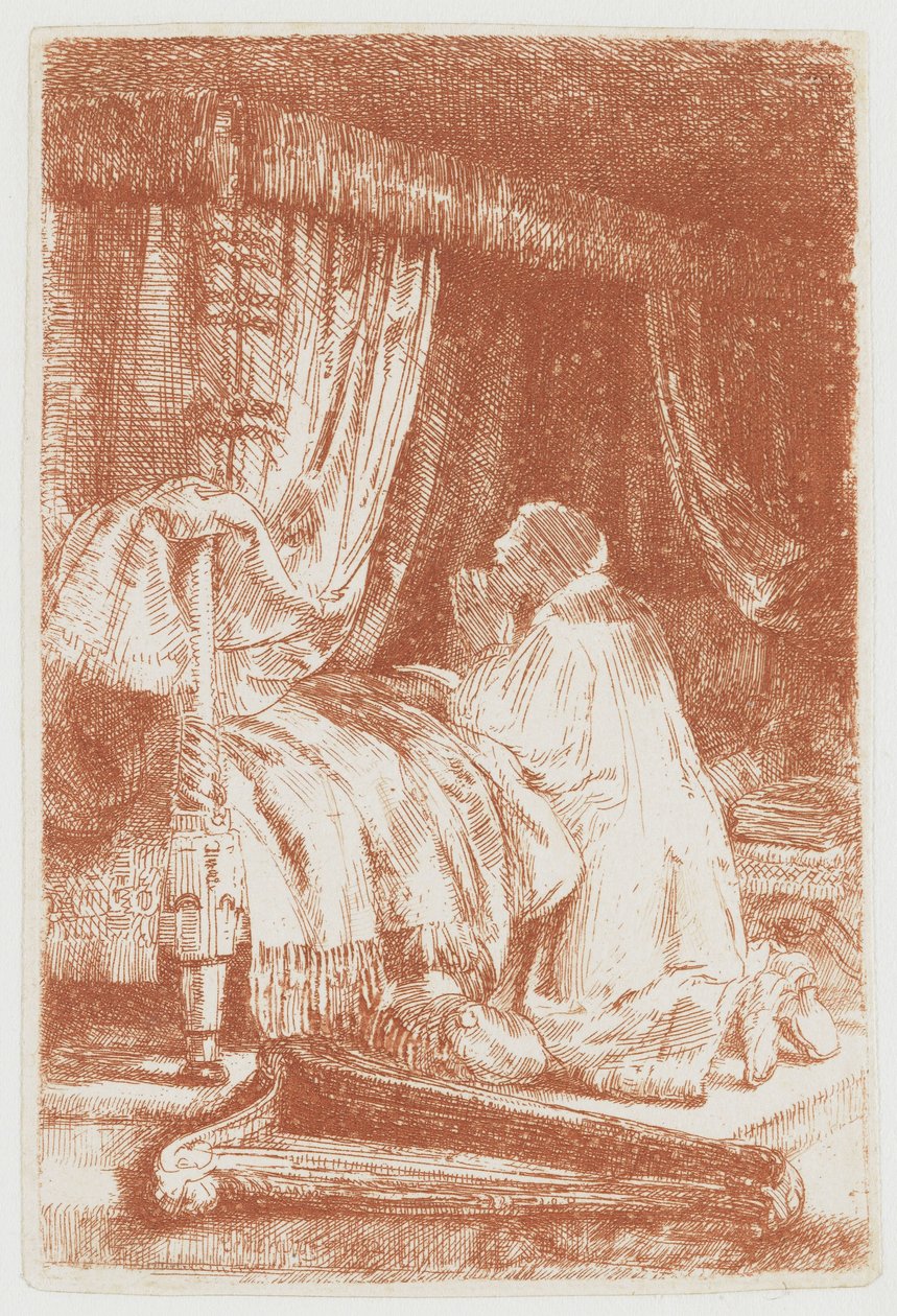 Davut dua ederken by Rembrandt van Rijn