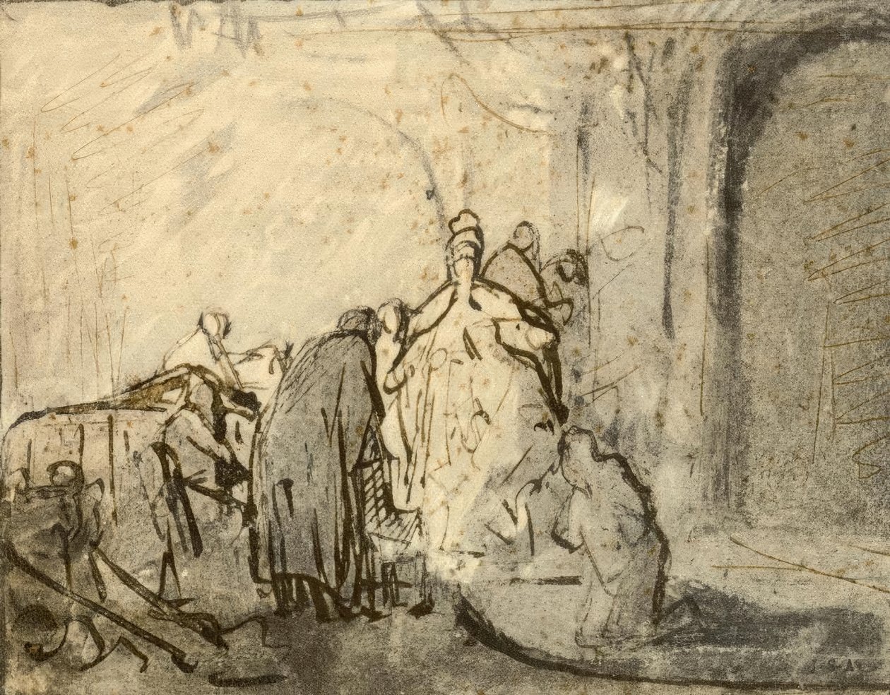 tövbe eden Yahuda by Rembrandt van Rijn