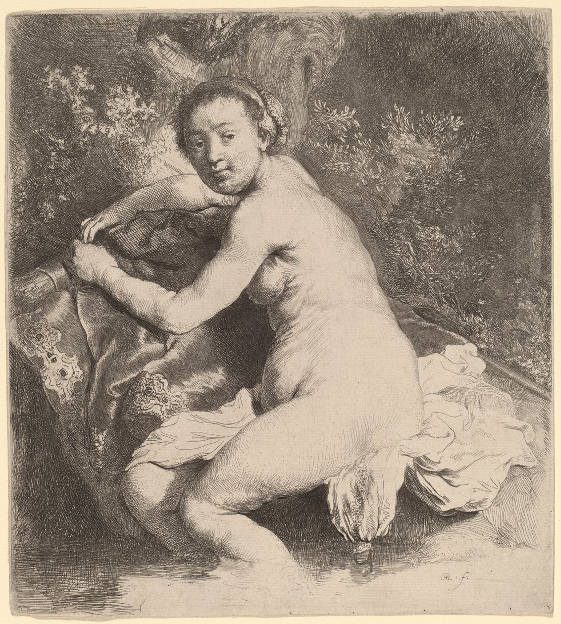Diana Banyoda by Rembrandt van Rijn