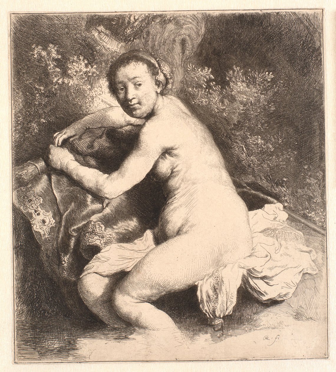 Diana Banyoda by Rembrandt van Rijn