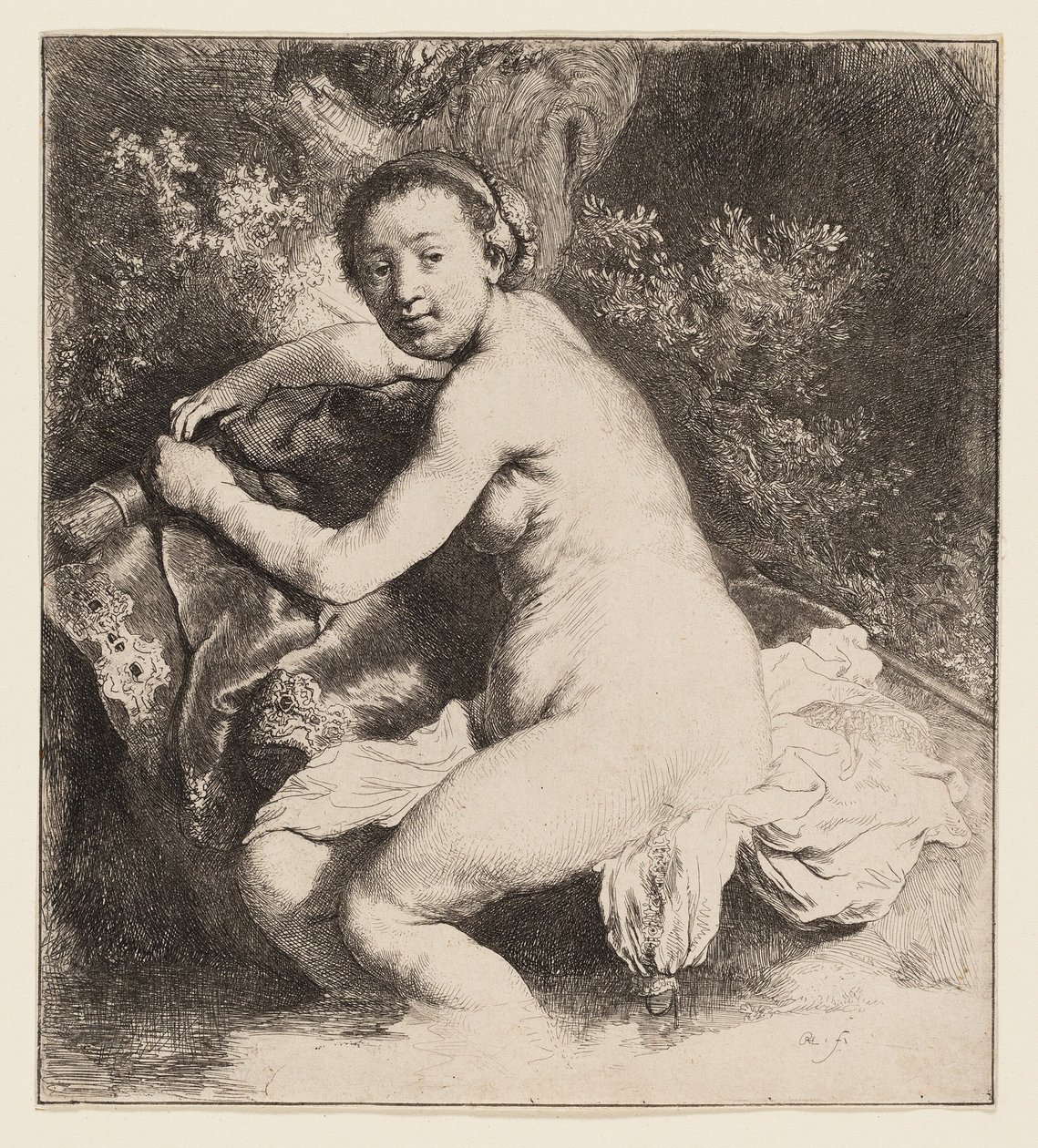 Diana Banyoda by Rembrandt van Rijn