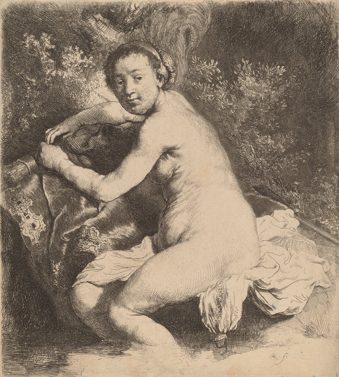 Diana Hamamda, c. 1631. by Rembrandt van Rijn