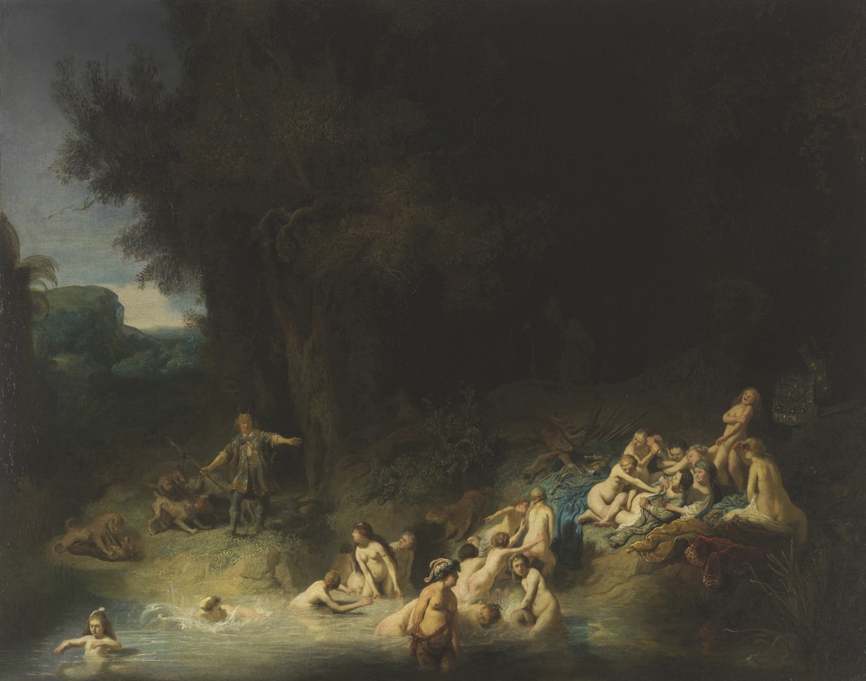 Diana, Actaeon ve Callisto ile birlikte, 1634 by Rembrandt van Rijn