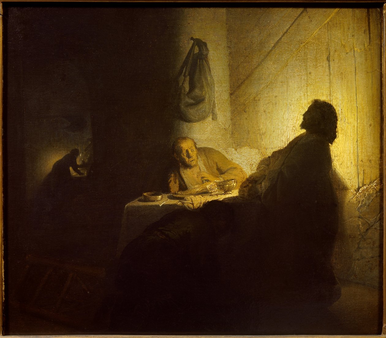 Emmaus Pelerins. Tablo Rembrandt Harmenszoon van Rijn dit Rembrandt (1606-1669) Ec. Oyuk. by Rembrandt van Rijn