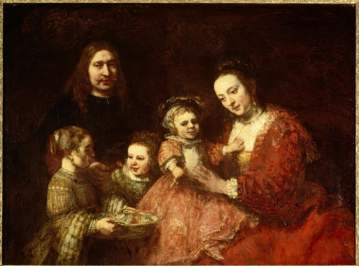 Aile Eğitimi by Rembrandt van Rijn