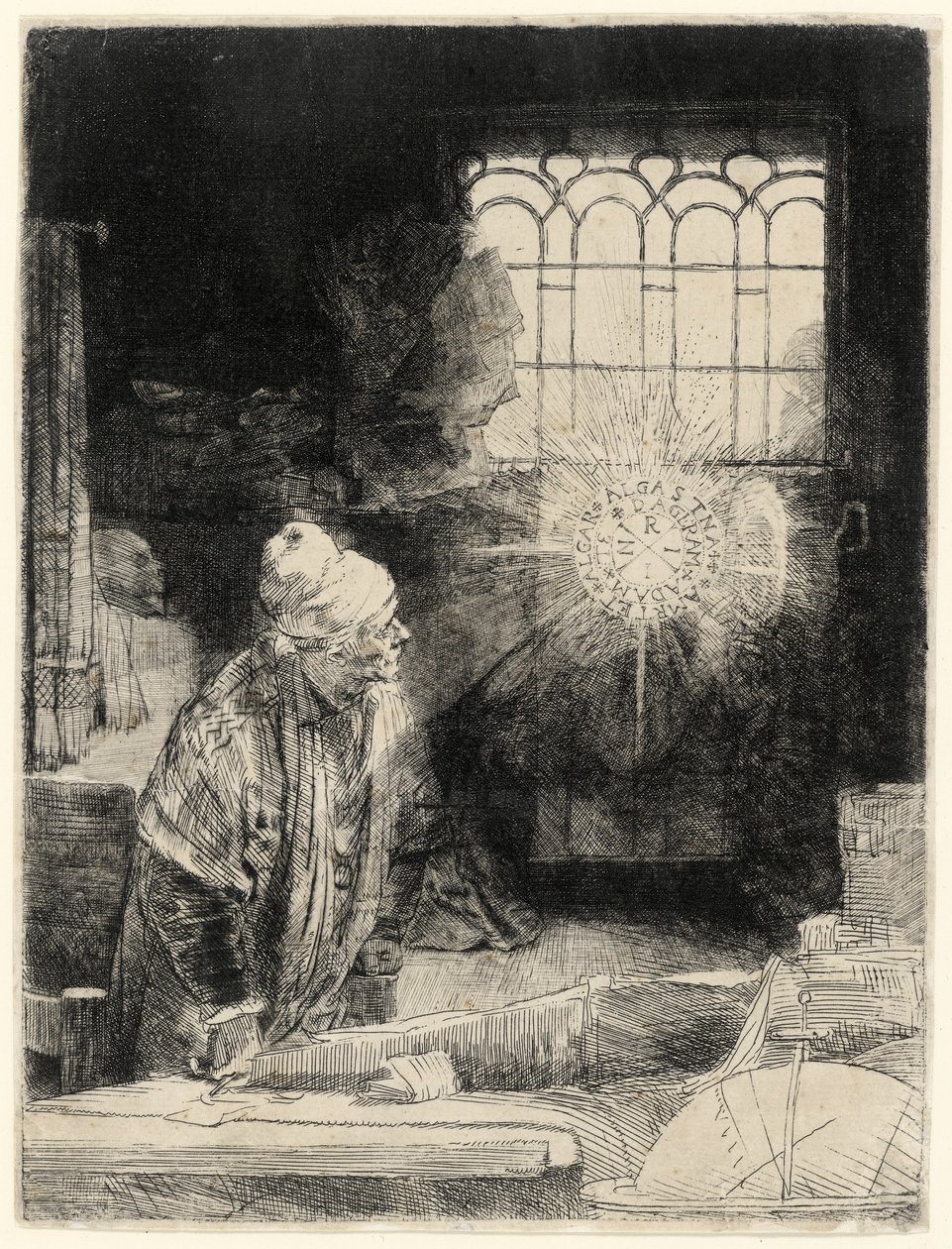 Faust, bar. 1652 by Rembrandt van Rijn