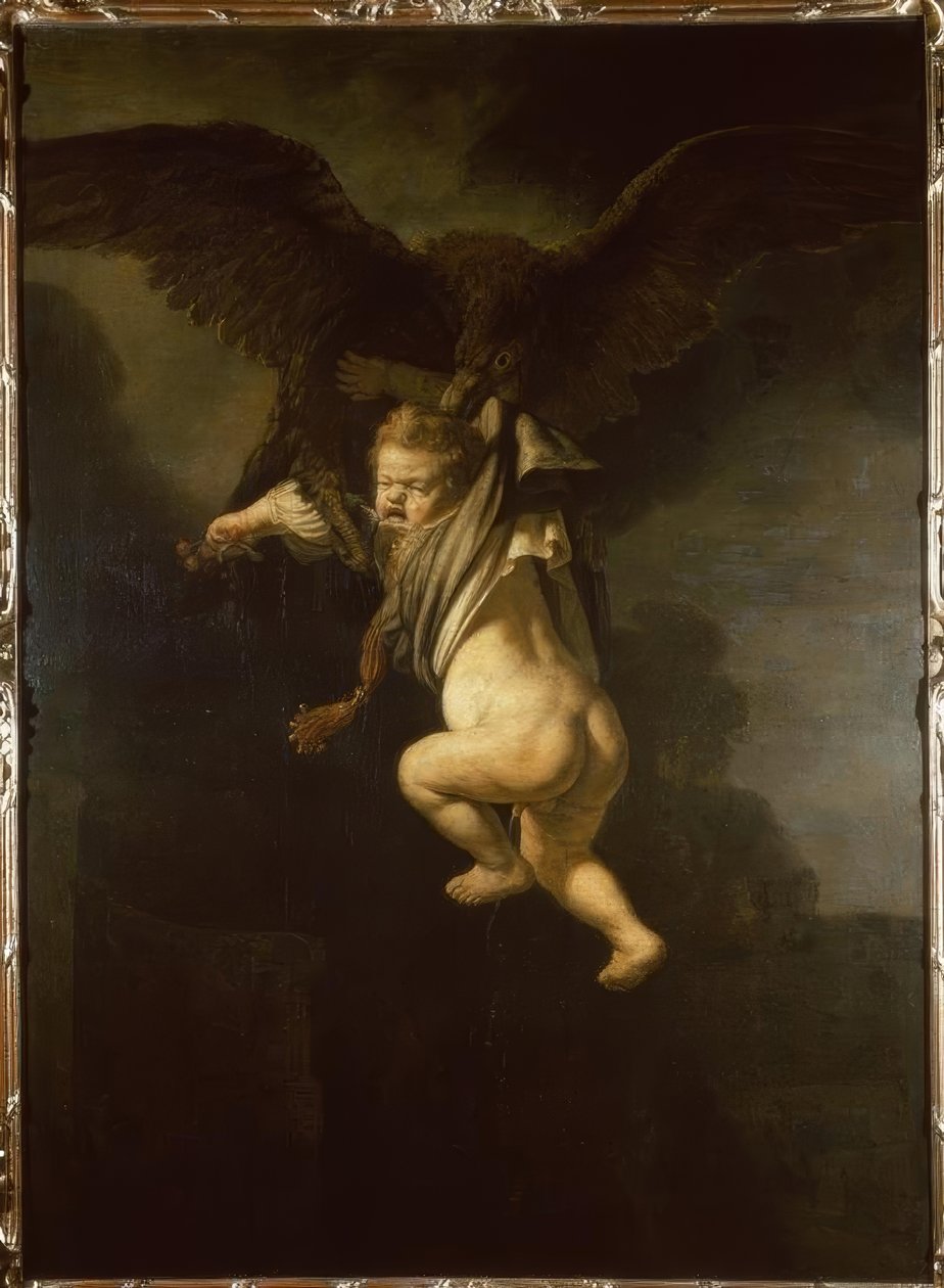 Ganymede kartalın pençelerinde by Rembrandt van Rijn