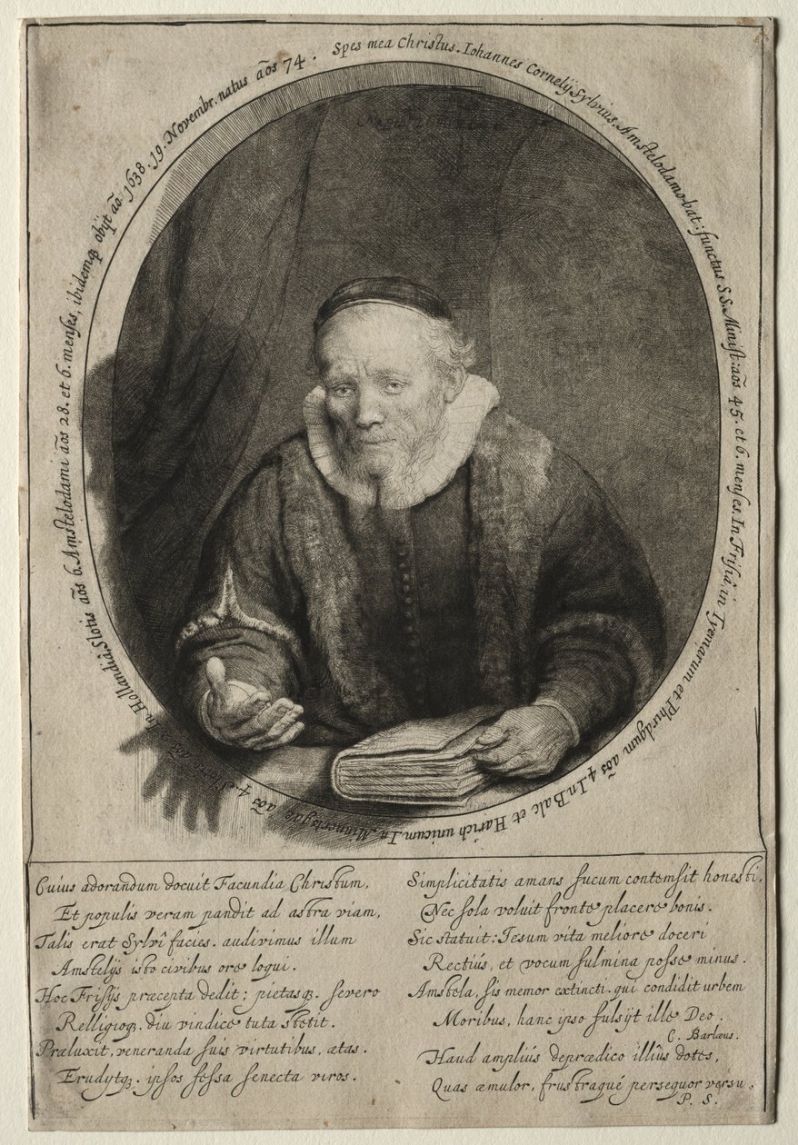 Jan Cornelis Sylvius, Vaiz by Rembrandt van Rijn