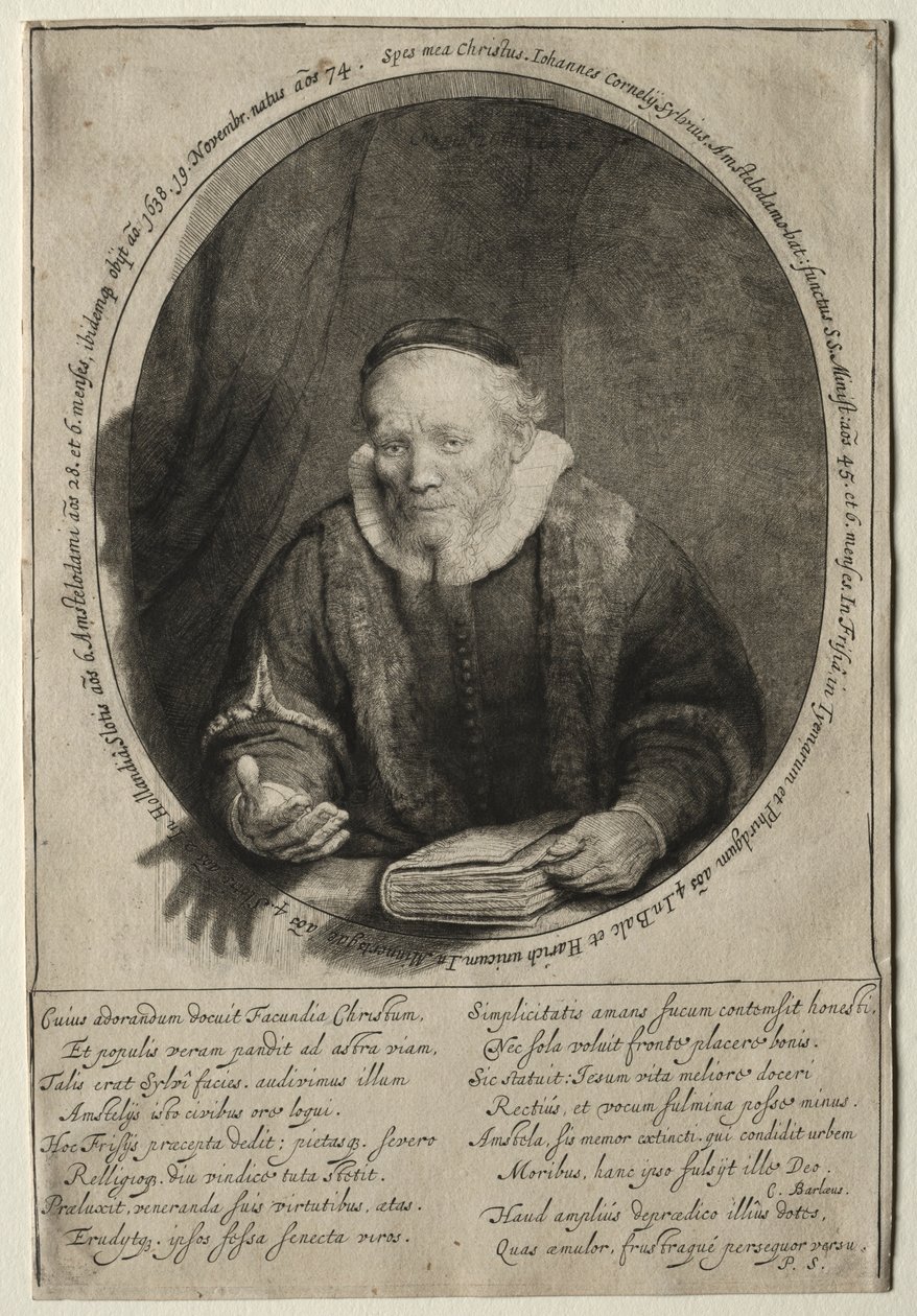 Jan Cornelius Sylvius, Vaiz, 1646 by Rembrandt van Rijn
