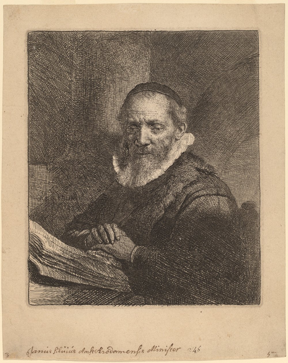 Jan Cornelisz. Silvius by Rembrandt van Rijn