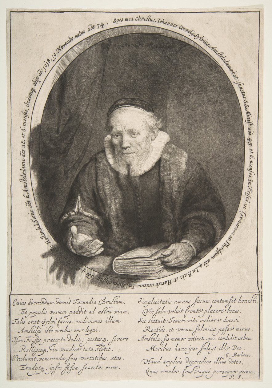 Jan Cornelisz. Sylvius, vaiz, 1646 by Rembrandt van Rijn