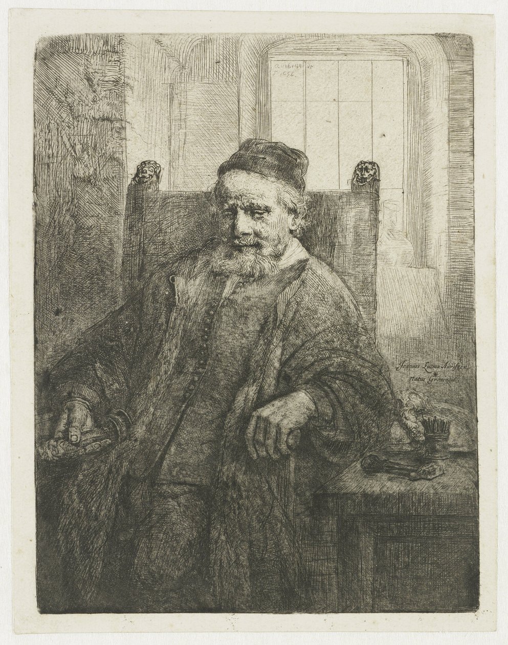 Jan Lutma, kuyumcu by Rembrandt van Rijn