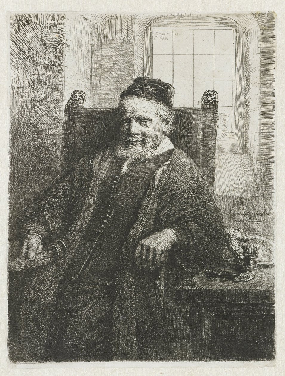 Jan Lutma, kuyumcu by Rembrandt van Rijn