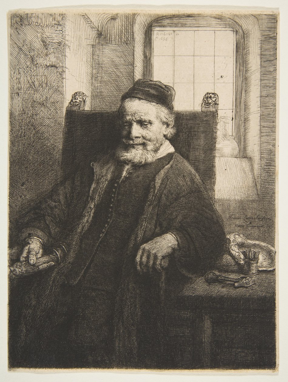 John Lutma, Kuyumcu, 1656. by Rembrandt van Rijn