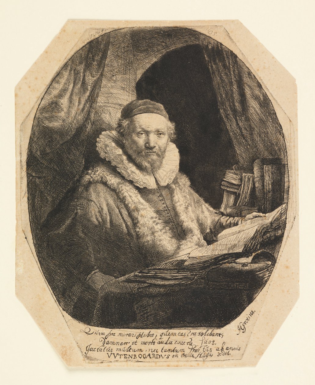 Jan Uytenbogaert (1557-1644), Göstericilerin Vaizi by Rembrandt van Rijn