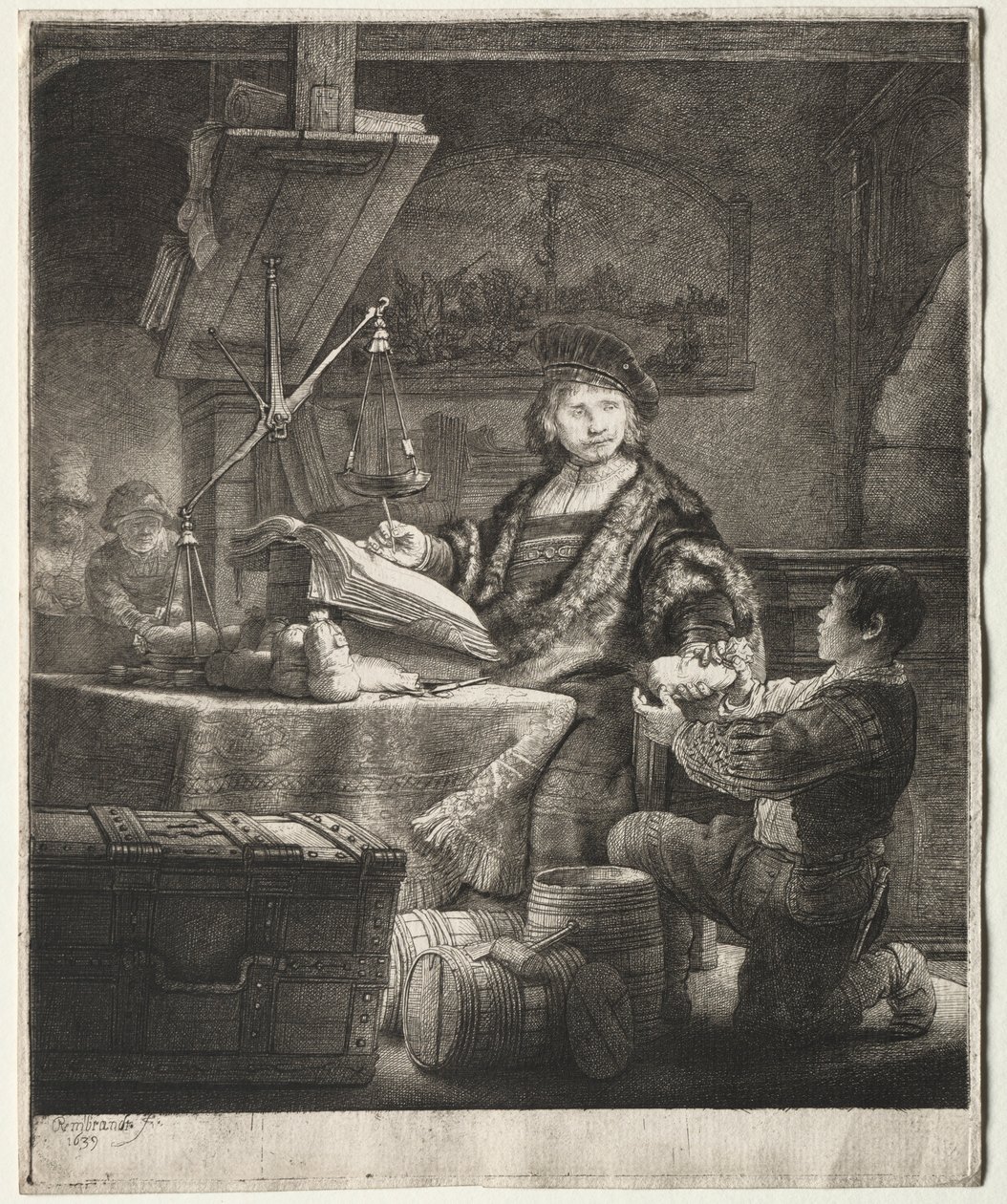 Jan Uytenbogaert, 1639. by Rembrandt van Rijn