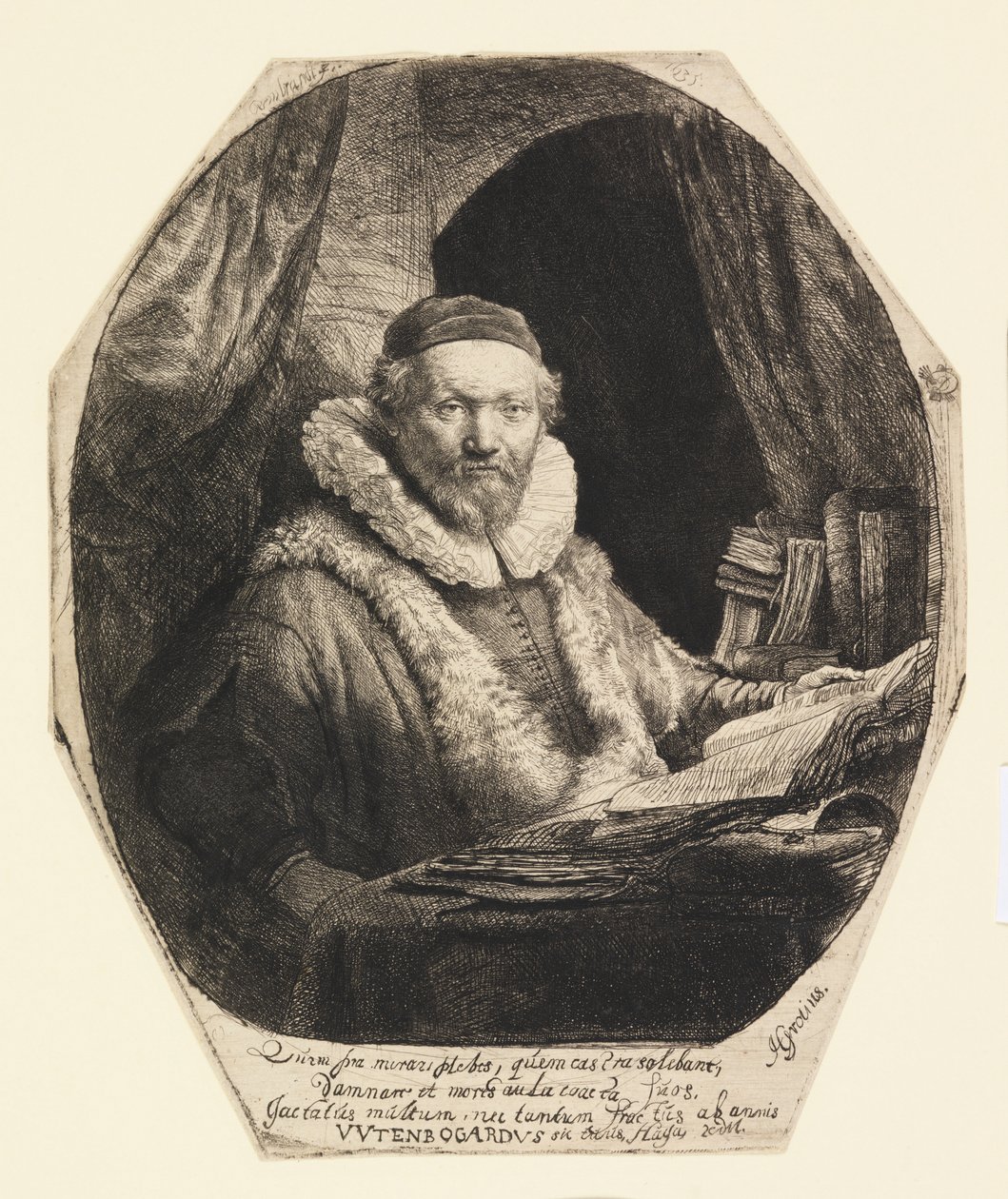 Jan Uytenbogaert, Vaiz by Rembrandt van Rijn