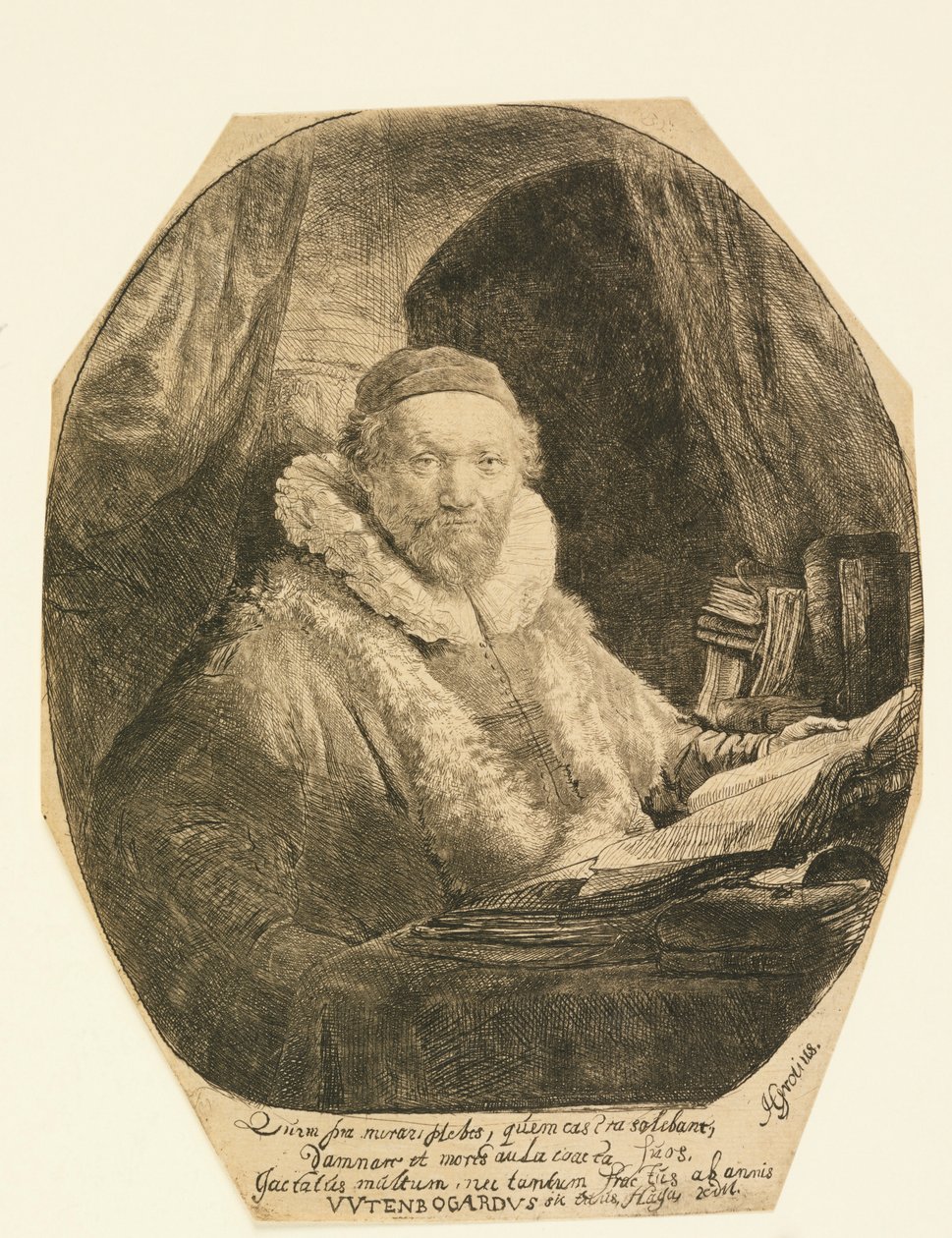 Jan Uytenbogaert, Vaiz by Rembrandt van Rijn