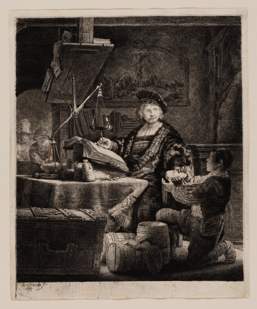 Jan Uytenbogaert, "Altın Tartı" by Rembrandt van Rijn