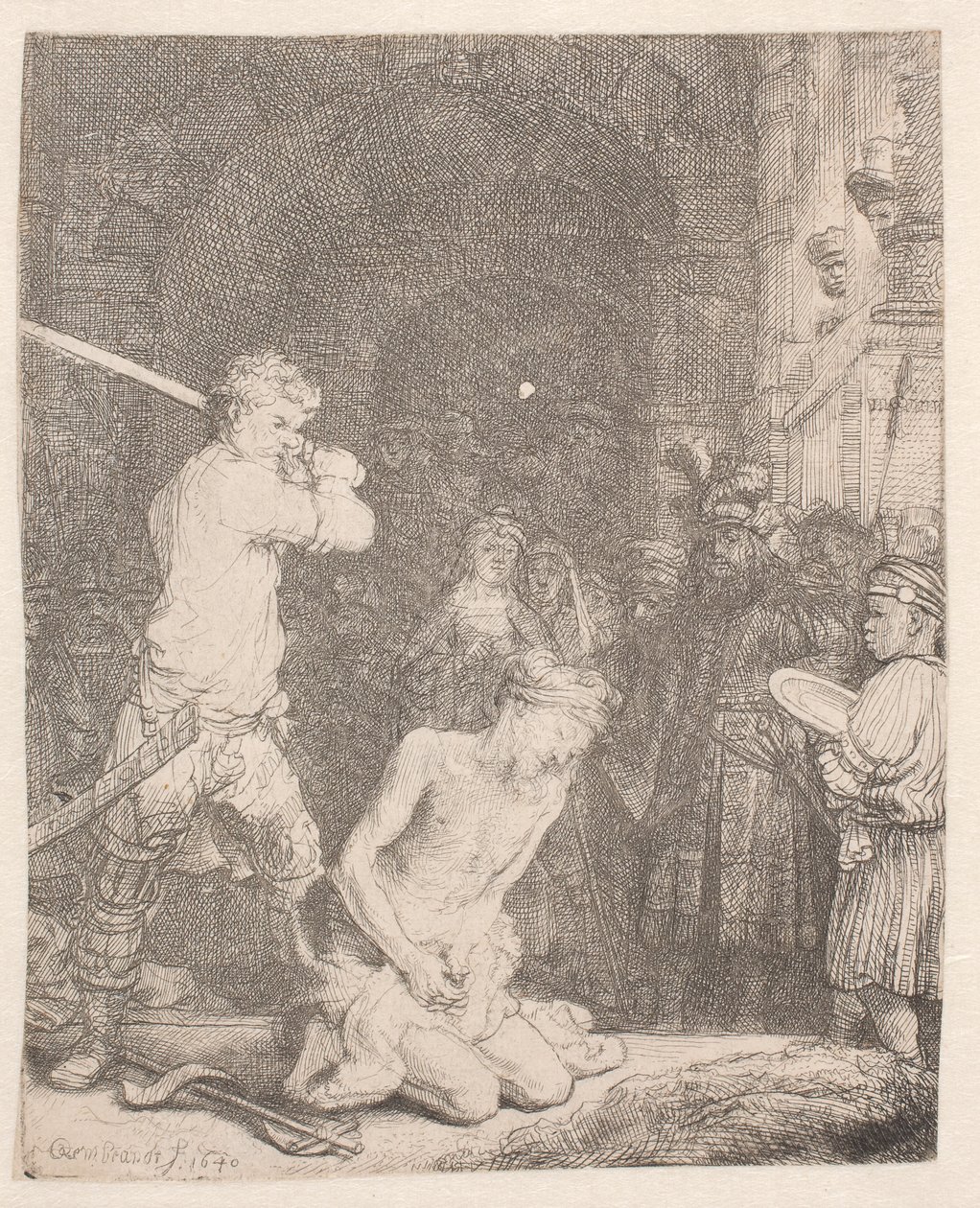 Vaftizci Yahya başı kesildi by Rembrandt van Rijn