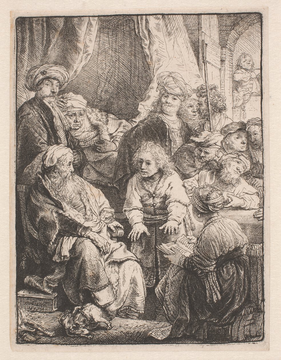 Yusuf rüyalarını anlatır by Rembrandt van Rijn