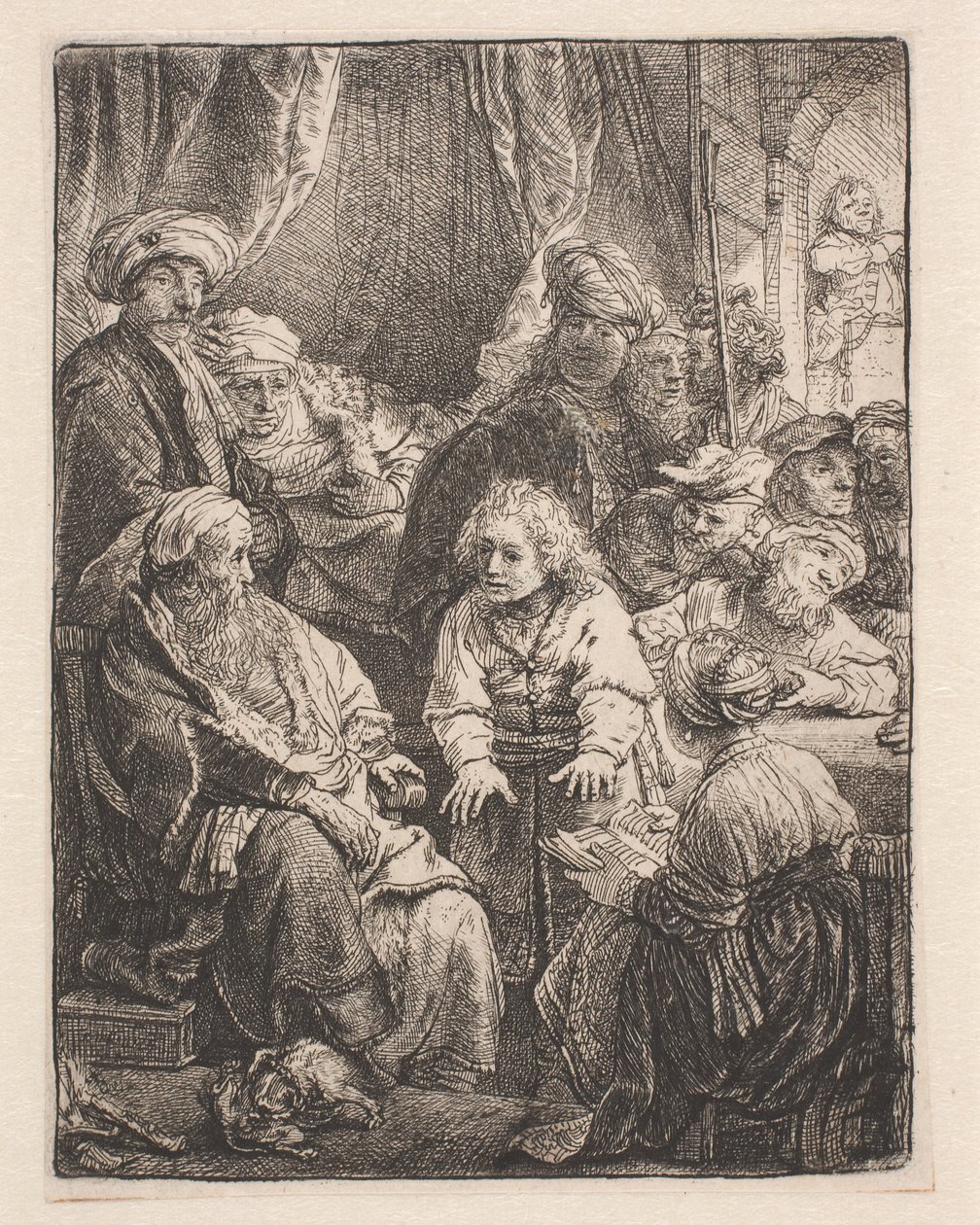 Yusuf rüyalarını anlatır by Rembrandt van Rijn