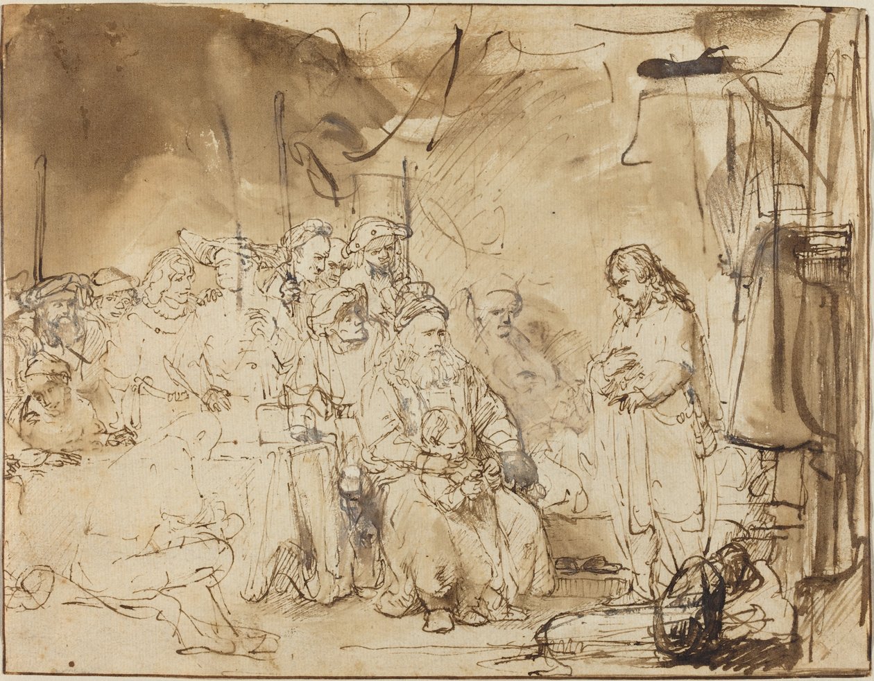 Yusuf Rüyalarını Anlatıyor by Rembrandt van Rijn