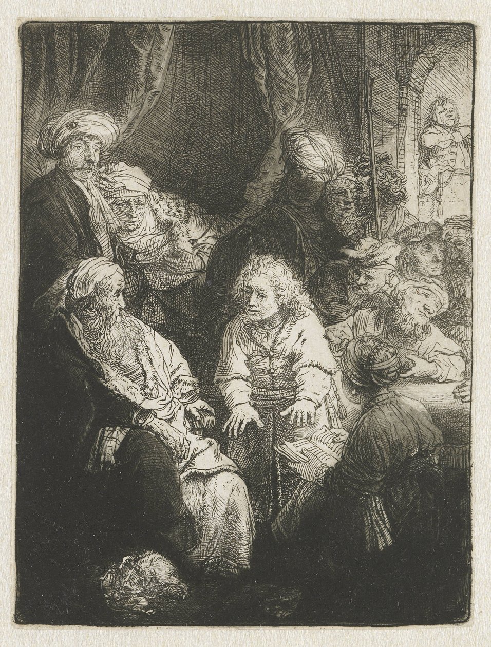 Yusuf rüyalarını anlatıyor by Rembrandt van Rijn