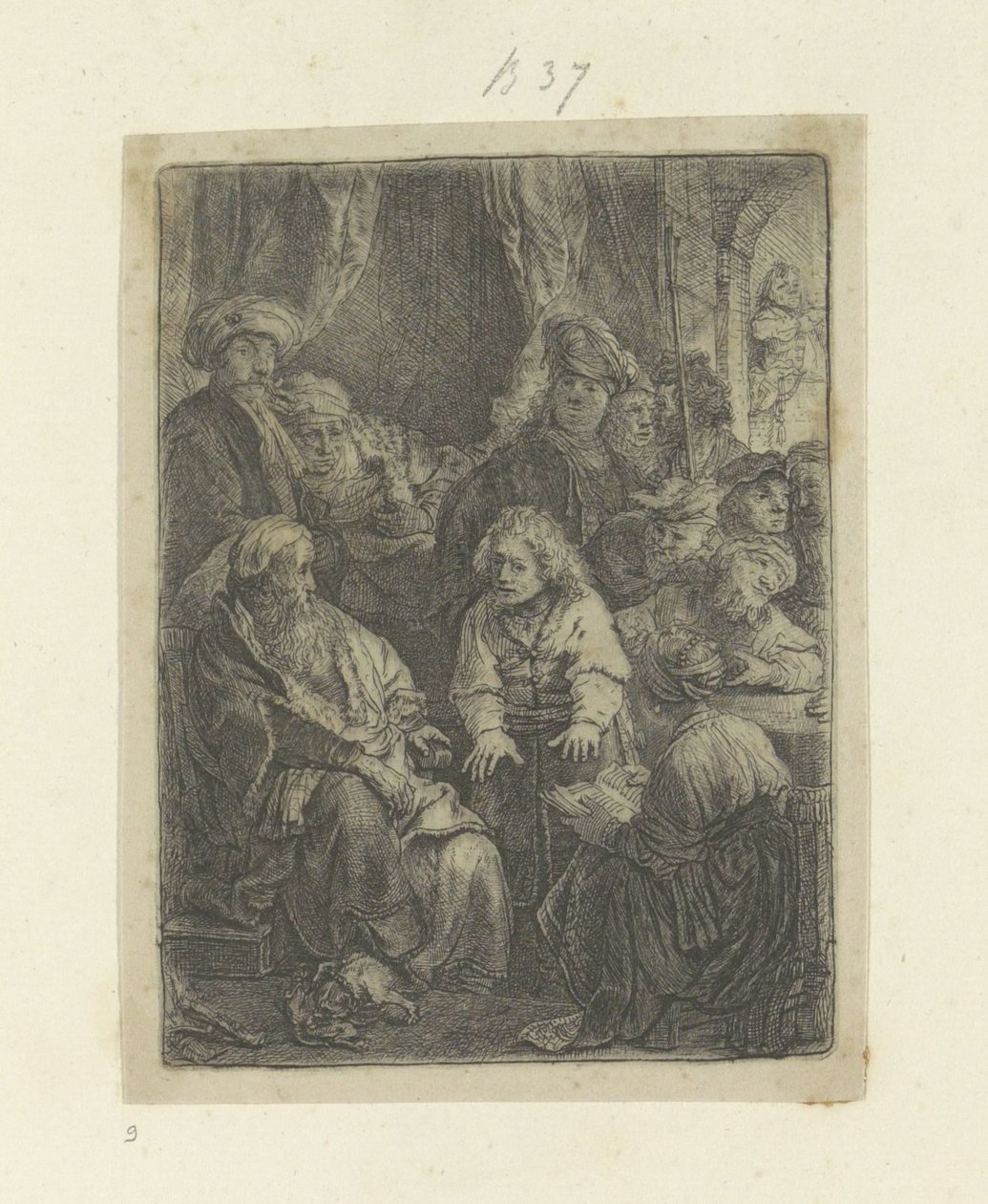 Yusuf rüyalarını anlatır Recueil de quatre-vingt-cinq orijinalleri estampes (seri başlığı) by Rembrandt van Rijn