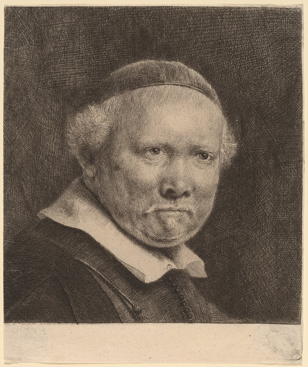 Lieven Willemsz van Coppenol: Daha Büyük Plaka by Rembrandt van Rijn