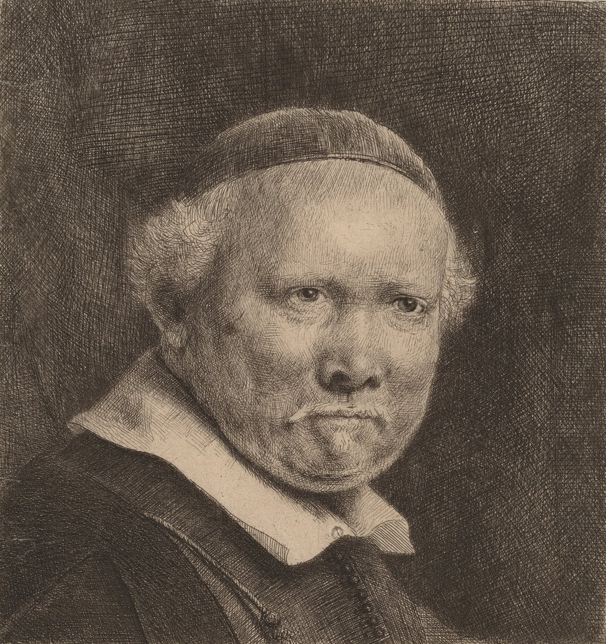 Lieven Willemsz van Coppenol: Büyük Plaka, 1658. by Rembrandt van Rijn