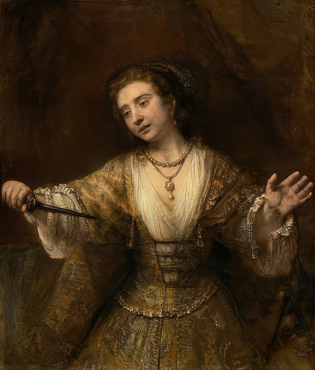 Lukretia. 1664 by Rembrandt van Rijn