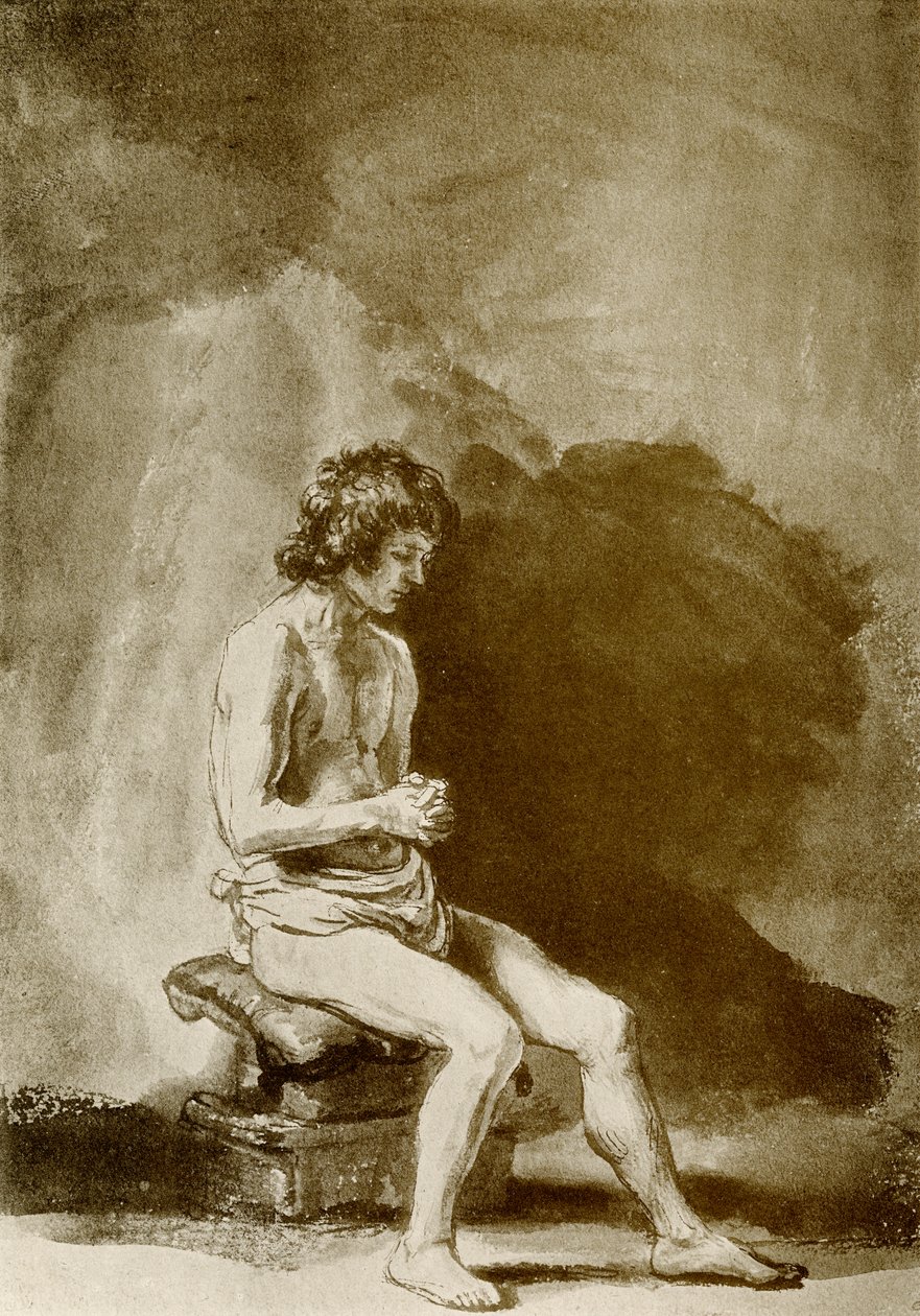 erkek çıplak by Rembrandt van Rijn