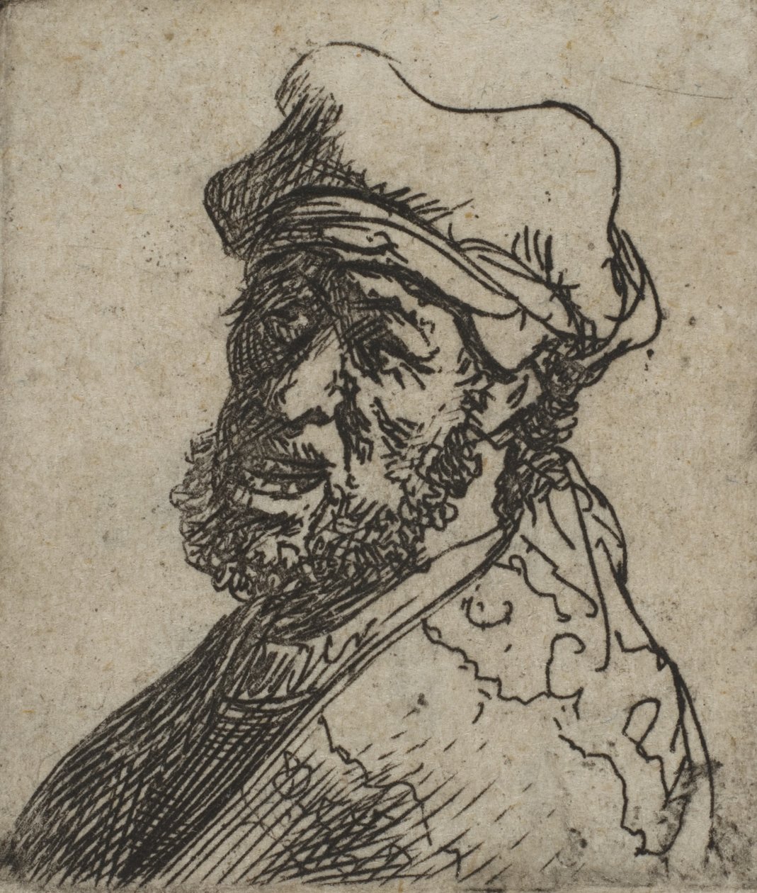 Ağlayan Adam, Üç Çeyrek Sol: Büst, yakl. 1629., yaklaşık 1629. by Rembrandt van Rijn