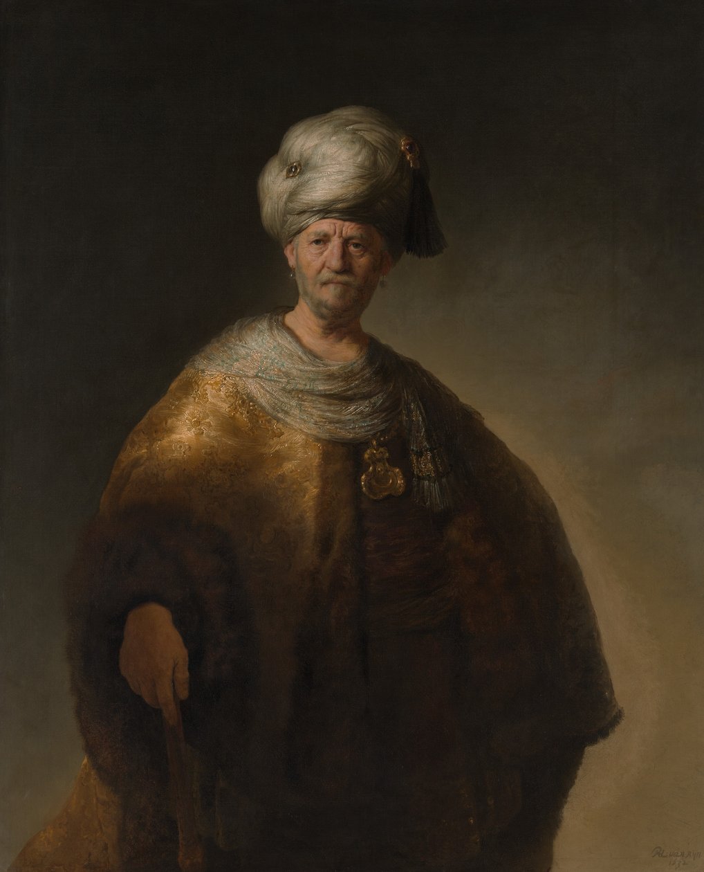Doğu Kostümlü Adam Soylu Slav, 1632. by Rembrandt van Rijn