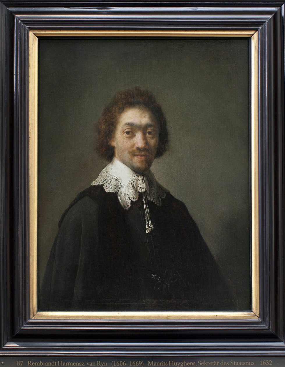 Maurits Huygens, Dışişleri Bakanı Lahaye (Hollanda). Harmensz van Rijn Rembrandt (1606-1669), ahşap üzerine yağlı boya tablo by Rembrandt van Rijn