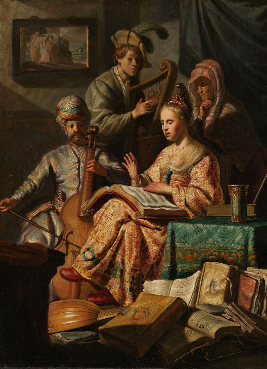 Müzik Şirketi, 1626 by Rembrandt van Rijn