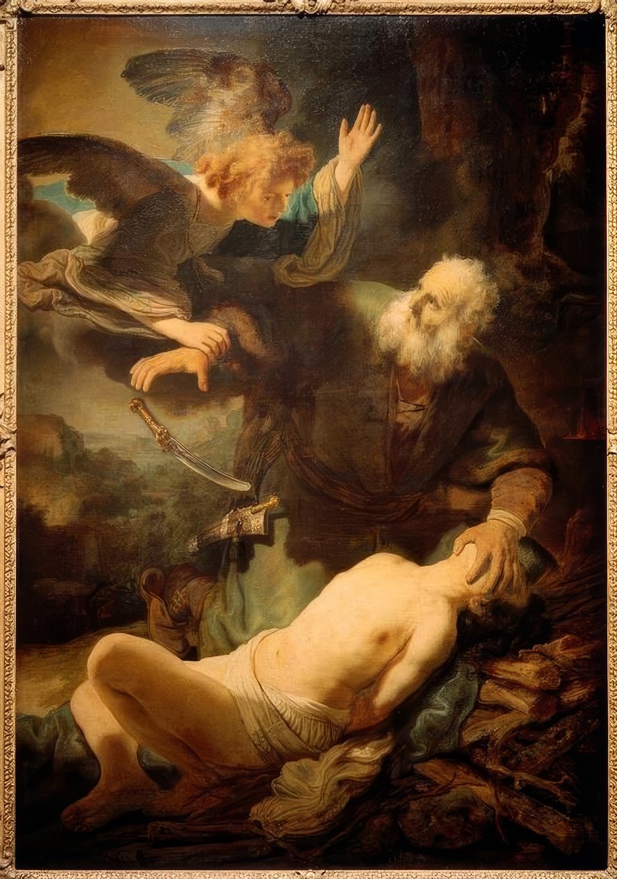 Opferung Isaaks by Rembrandt van Rijn