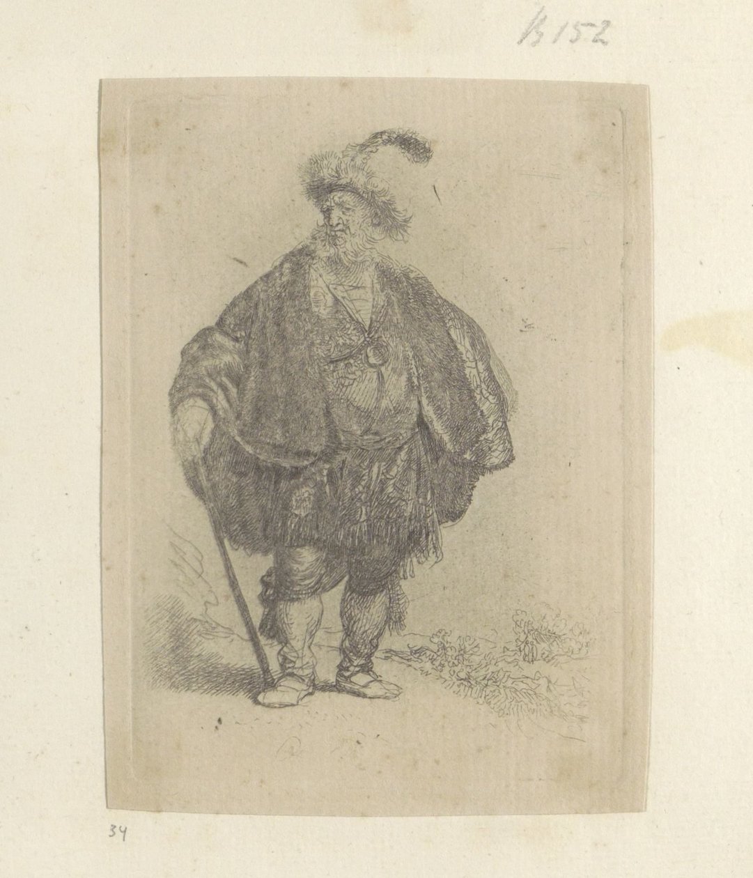 Perzische adam Seksen beş orijinal baskının toplanması (seri başlığı) by Rembrandt van Rijn