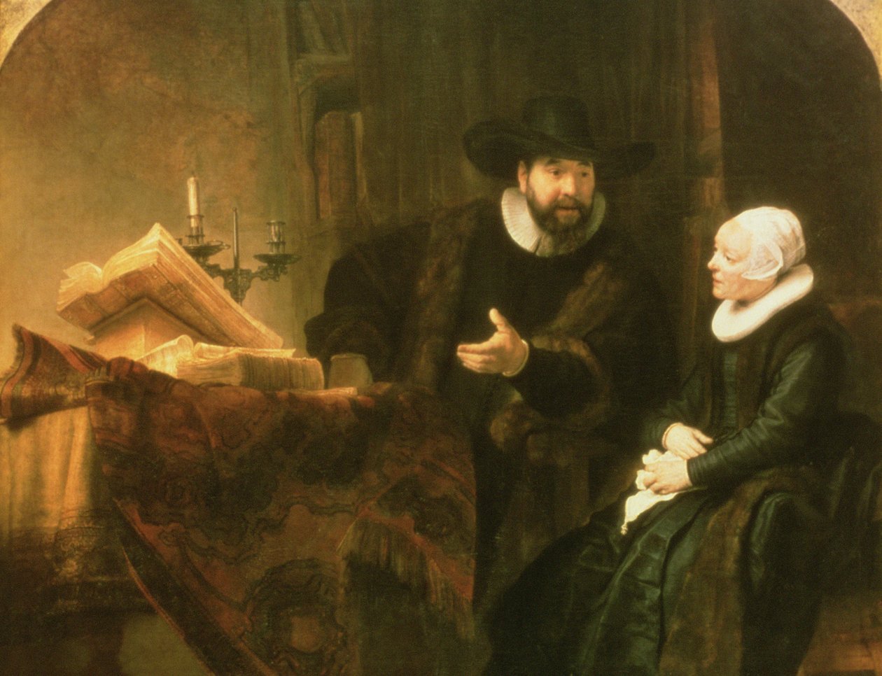 Cornelius Anslo ve Karısının Portresi, 1641 by Rembrandt van Rijn