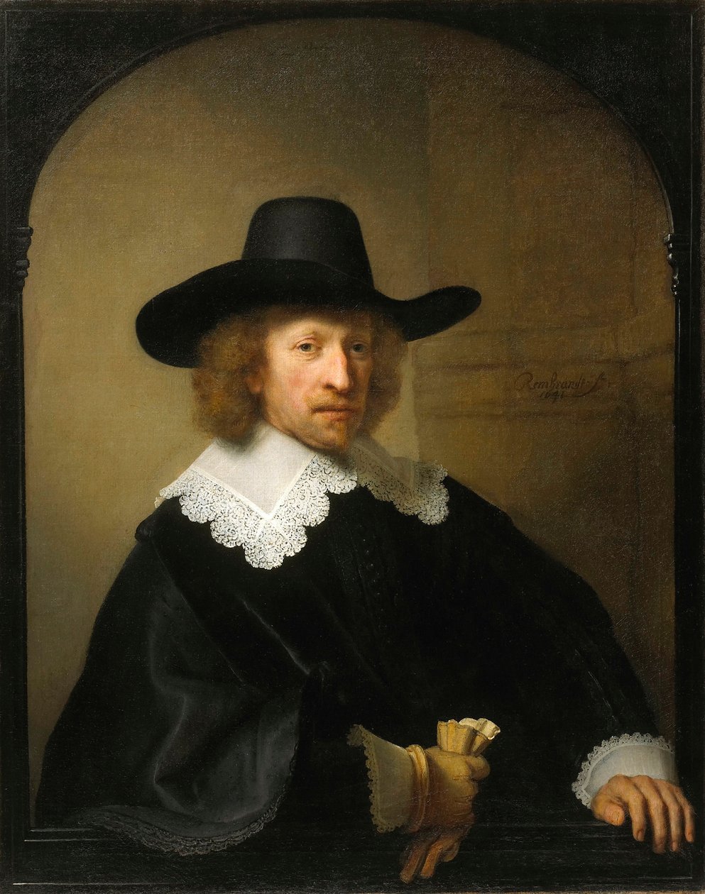 Nicolaes van Bambieck'in portresi, 1641. by Rembrandt van Rijn