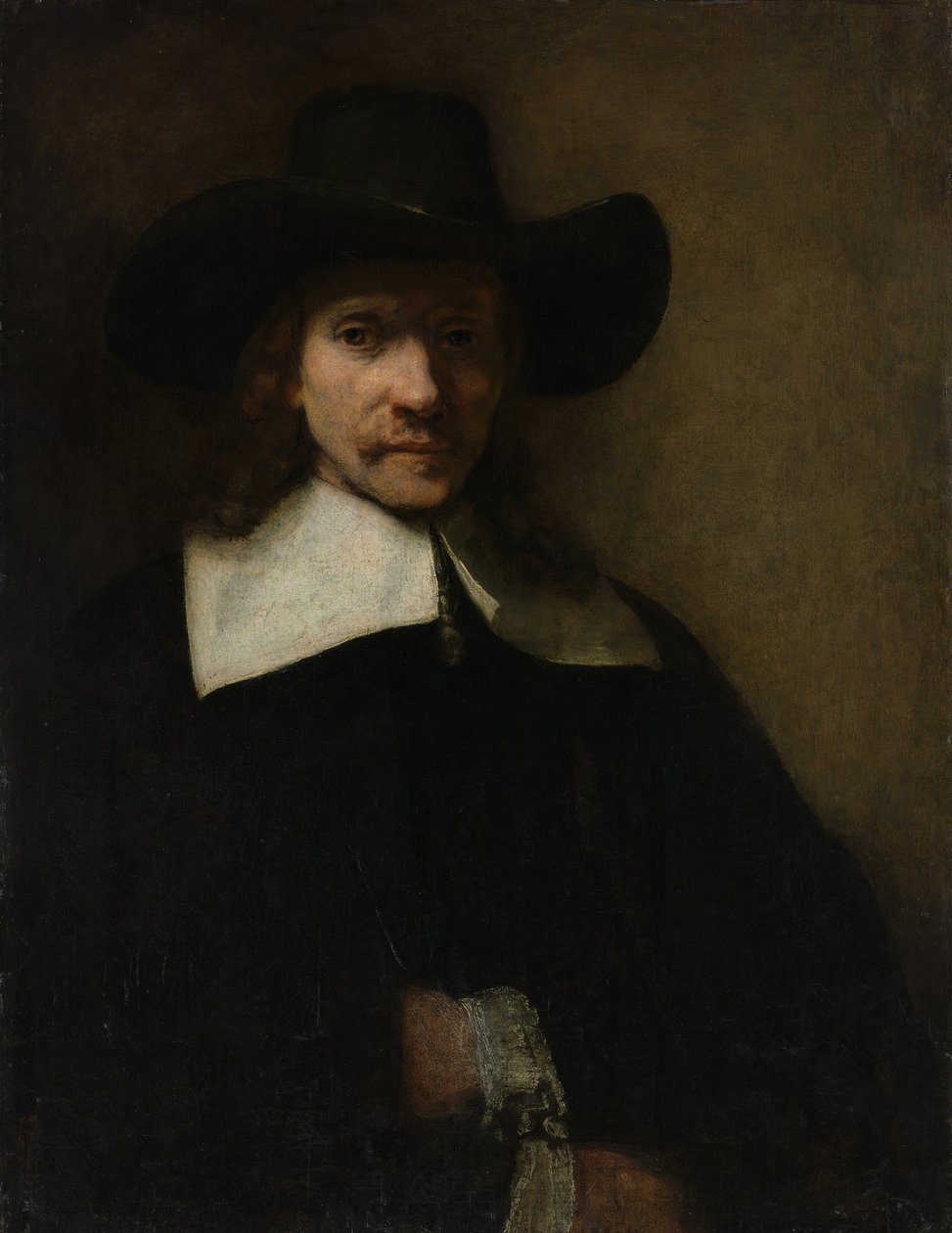 Bir Adamın Portresi, ca. 1655-60. by Rembrandt van Rijn