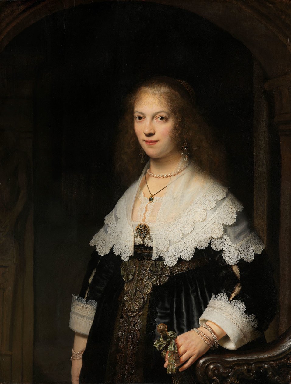 Bir Kadının Portresi, Muhtemelen Maria Gezisi Bir kadının portresi, muhtemelen Maria Trip by Rembrandt van Rijn