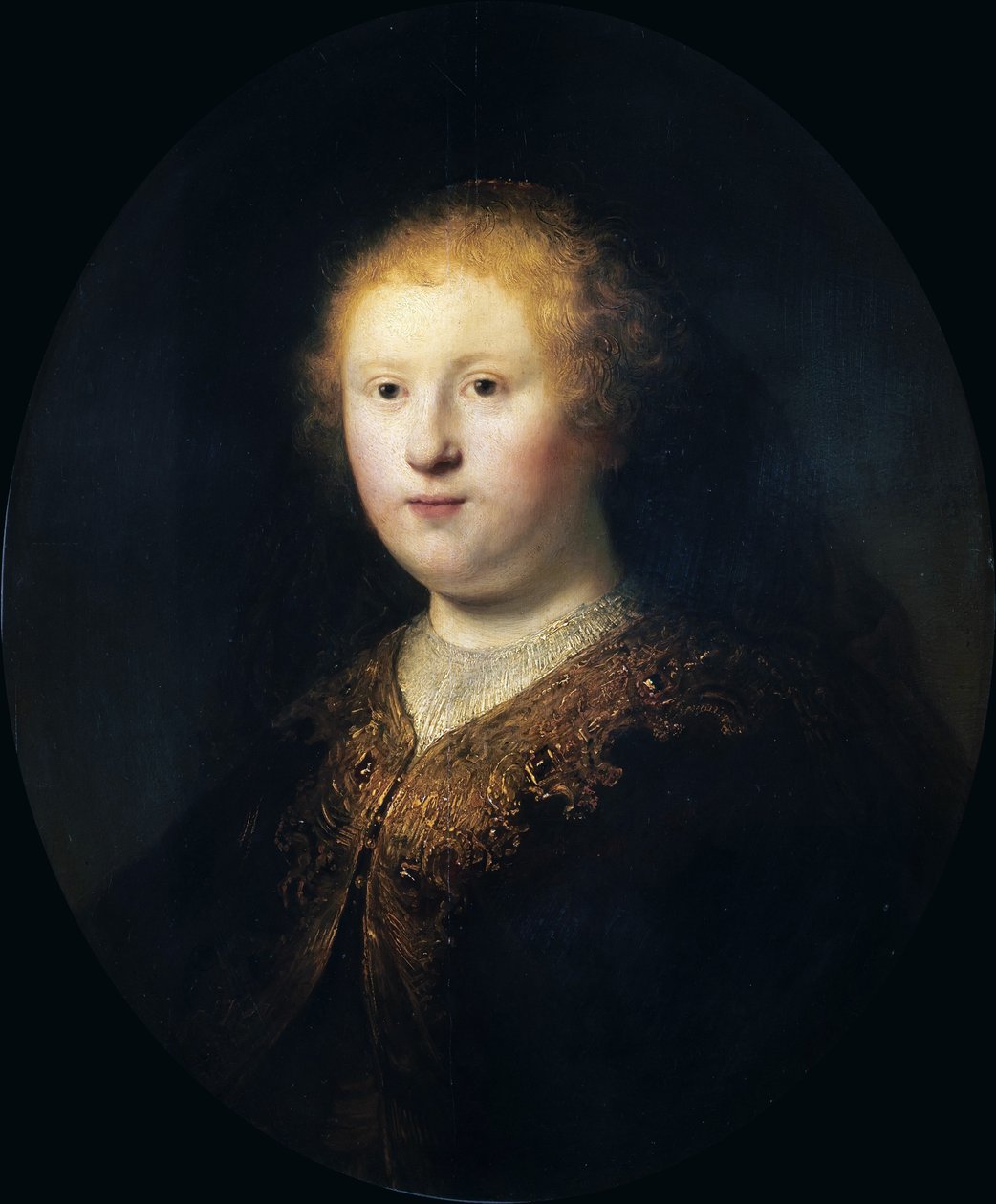 Genç Bir Kadının Portresi, 1632. by Rembrandt van Rijn