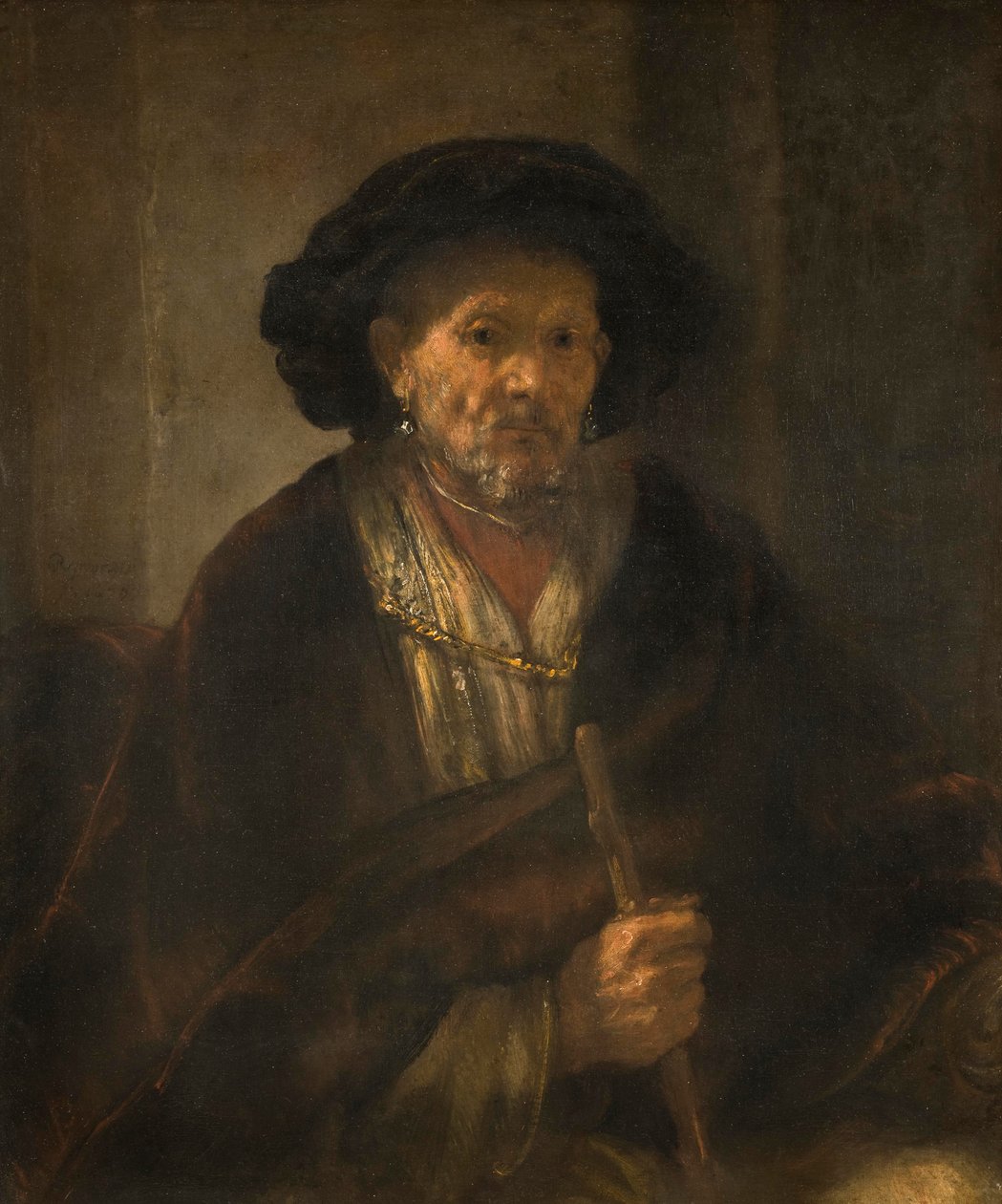 Yaşlı Bir Adamın Portresi, 1655 by Rembrandt van Rijn