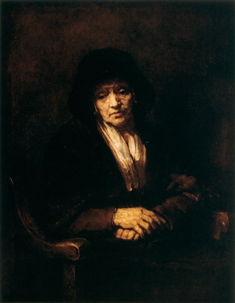 Yaşlı Bir Kadının Portresi, 1654 by Rembrandt van Rijn