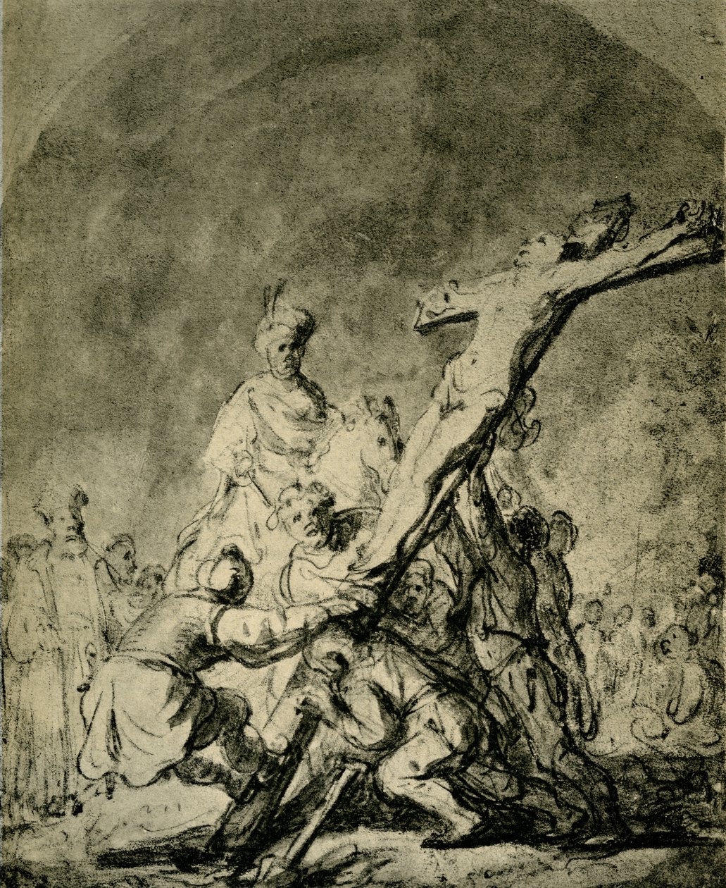 Haç Yükseltme by Rembrandt van Rijn