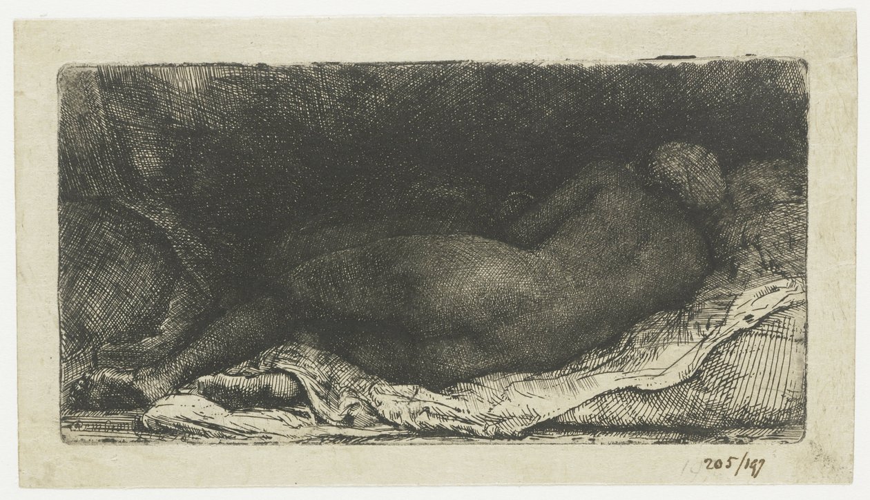uzanmış kadın çıplak uzanmış kadın çıplak by Rembrandt van Rijn