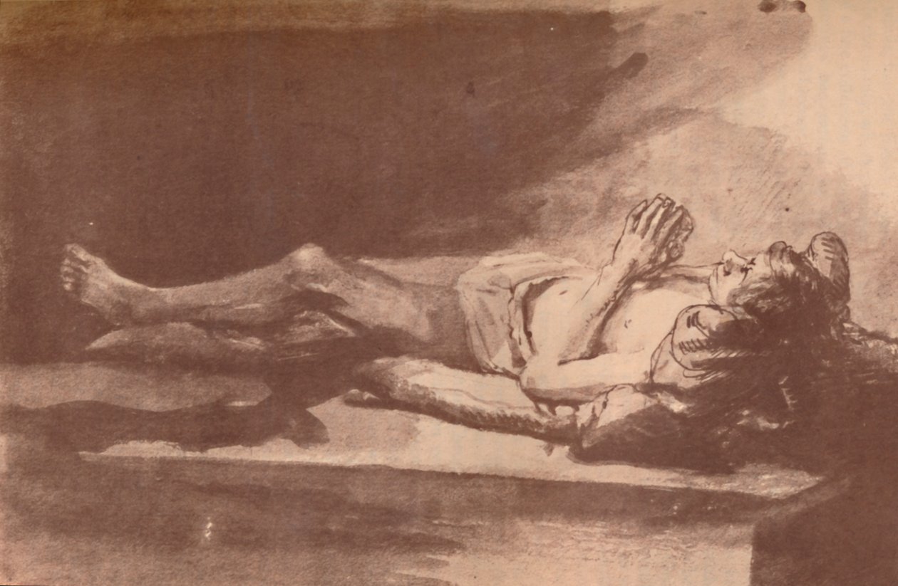 Rembrandt - Yatan Bir Model Çalışması, 1903 by Rembrandt van Rijn
