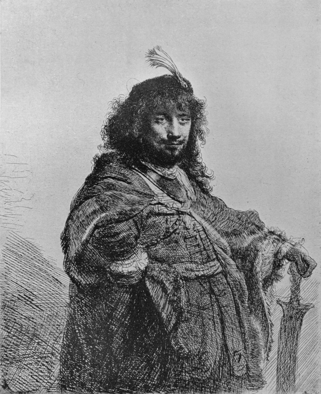 Kılıçlı Rembrandt, 1634 by Rembrandt van Rijn